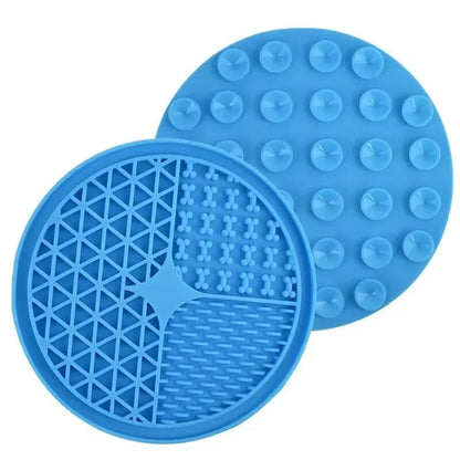 Dog Licking Mat Slow Food Mat Drizzling Licking Pad Suction Cup Slow Food Mat Silicone Slow Food Mat Pet Dog Licking Mat